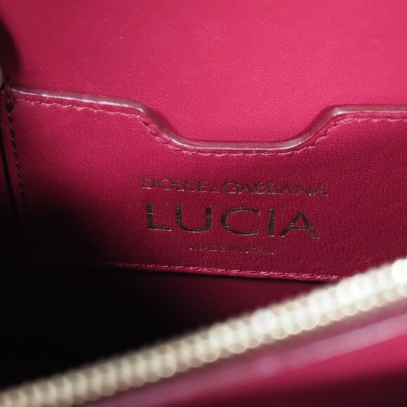 Dolce & Gabbana Black Medium Lucia Shoulder Bag Gold Studded Leather - Picture 15 of 16